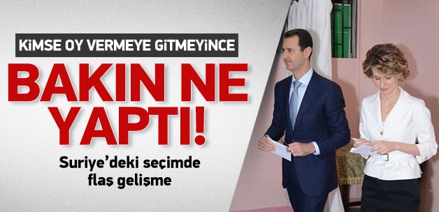 kimse esede oy vermeye gelmeyince 1401820208 3497 Kimse Oy Vermeye Gitmeyince Bakın Esad Ne Yaptı !!!